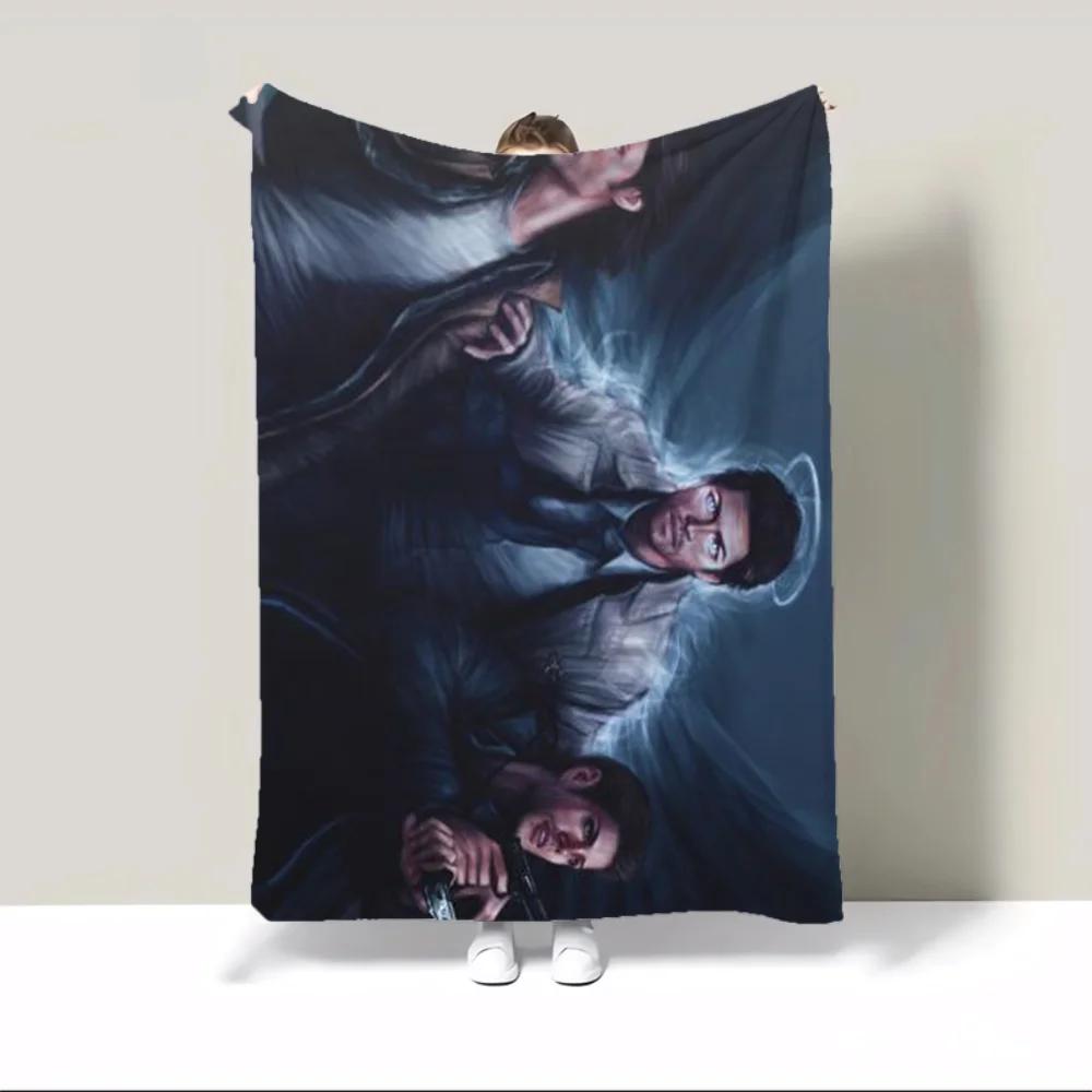 Supernatural Join the Hunt Camping Blanket King Size Fluffy Plaid Fluffy Soft Blankets & Throws Warm Winter Blankets for Sofa