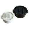 Kamoshika Tool Shop Rice Pot, 3-cup, White