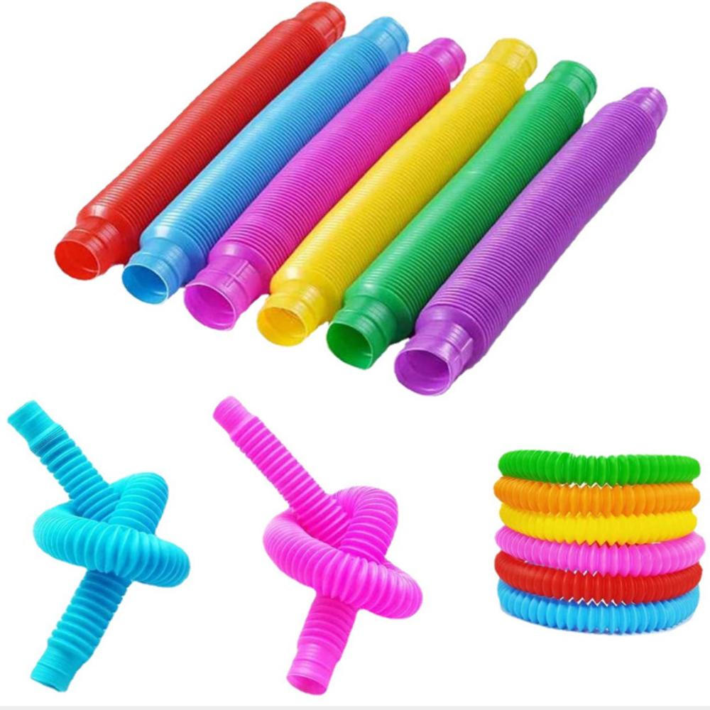 12 Pcs Creative Pop Tubes In Gift Box for Kids Birthday Party Baby Shower Party Favors Wedding Guest Gifts Classroom Prize Pack
