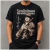 Stevie Ray Vaughan and Double Trouble Black T Shirt Vintage Blues Rock Tee Unisex T-Shirt