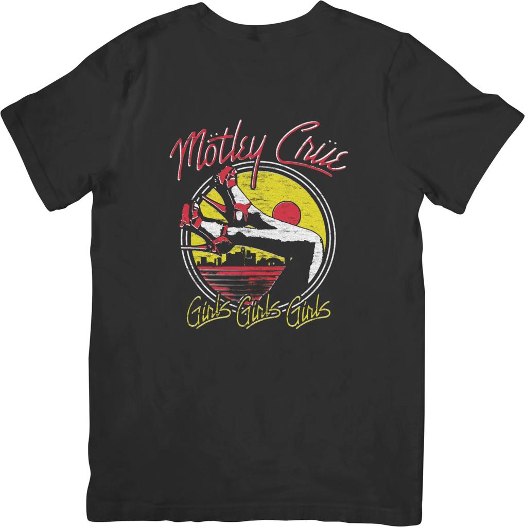 Motley Crue Music Unisex Fit for Men & Women Quality Cotton T-Shirt Black