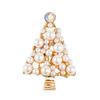 Colorful Rhinestone Christmas Tree Brooch: Women's European & American Creative Design Accessory