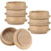 Chair Foot Cover 2/4/6/8 PCS Diagonal Leg Floor Protectors Wooden Circles Felt Pads Furniture Table Feet Protect Floors