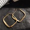 Square Exaggerated Earrings For Women, With A High-End Feel, Simple Large Earrings, Versatile Temperament, And Earring Accessories