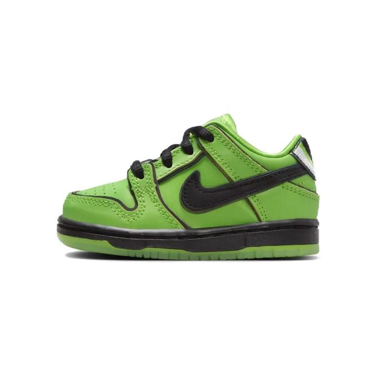 

Суперкрошки x Nike Dunk Low Pro SB QS TD Кроссовки Buttercup Baby Зеленый Mean-Green Черный FZ8831-300 25