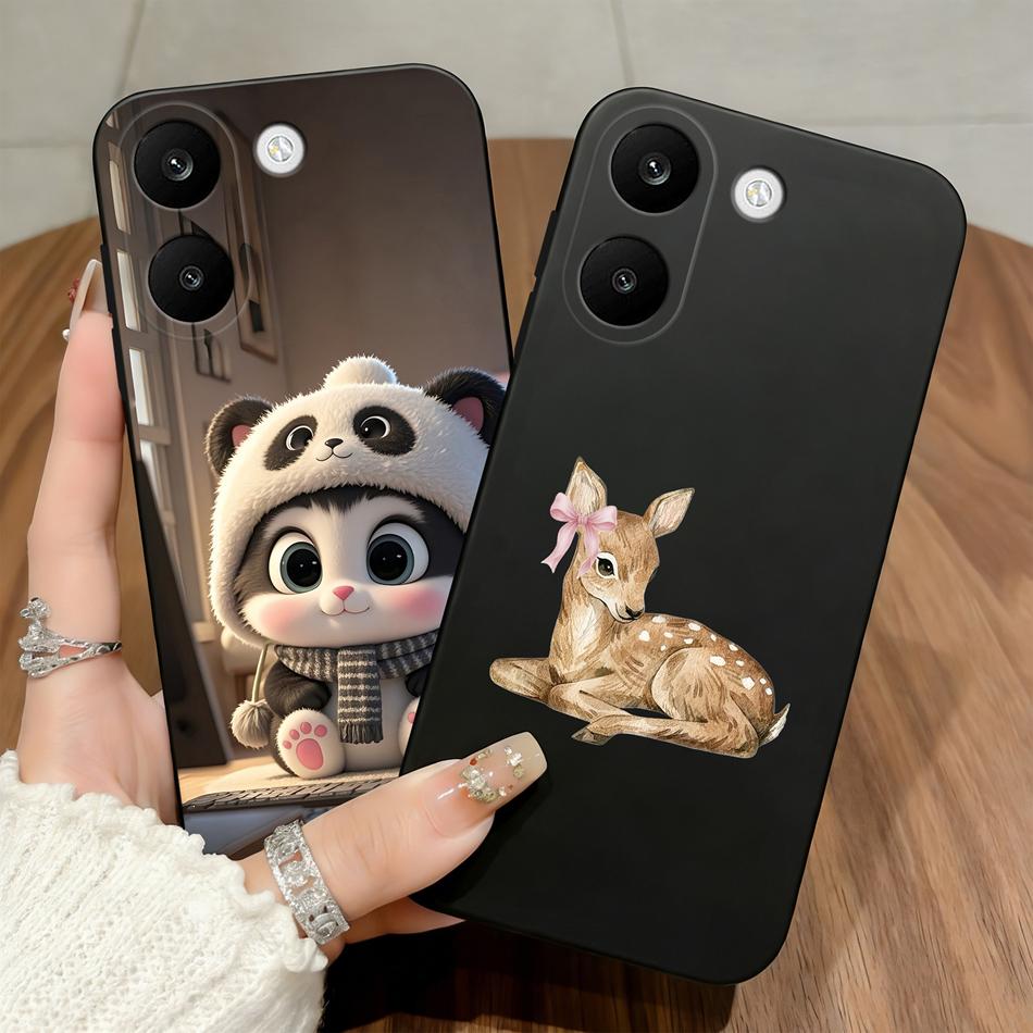For Xiaomi POCO X8 Pro Max 5G Cases Blue Love Bow Cover Soft Matte Silicone Protective Black For POCO X8Pro Max Funda