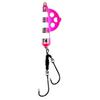 SANY DIG II Tiger Pufferfish Stepped Bait Rig Size 25 Pink Zebra Glow, Owner Hook 6/0, Saltwater Fishing Tackle for Takifugu