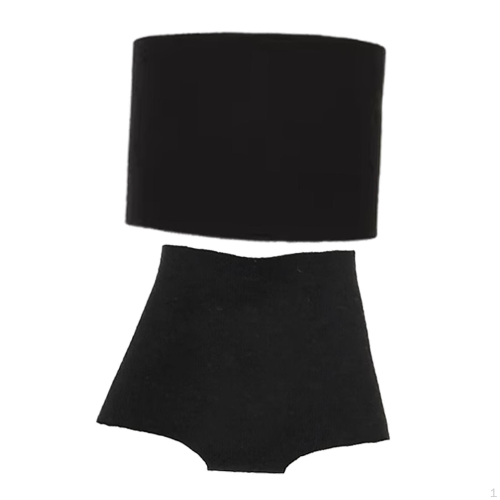 

1/6 Scale Action Figure Apparel, Tube Top And Shorts Ensemble Black