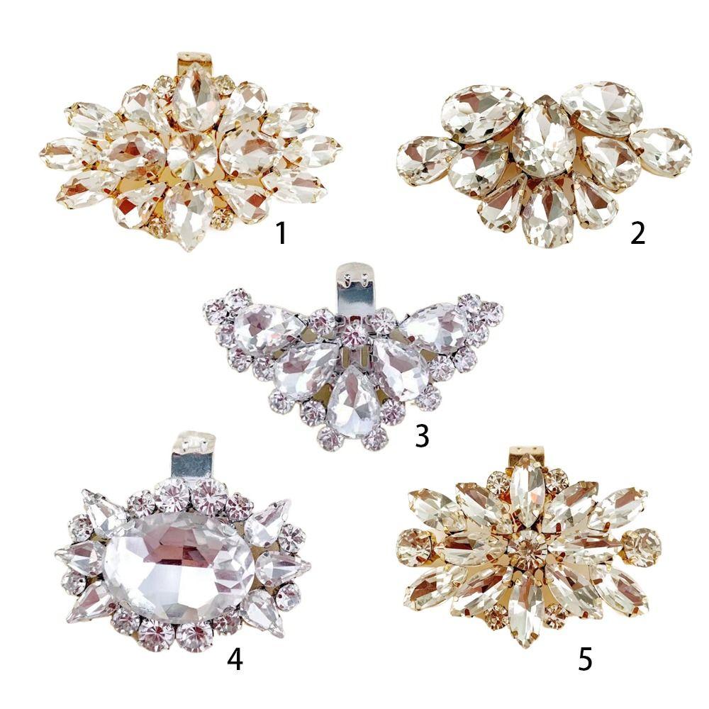 1PC Shiny Decorative Clips Charm Buckle Shoe Clip Wedding Shoes High Heel Women Bride Decoration Rhinestone