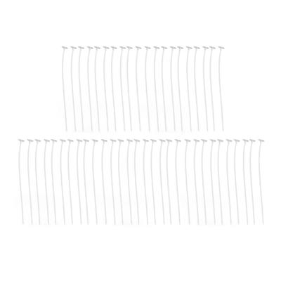 50 Pieces 15cm White Cotton Candle Wicks with Sustainer Low Smoke Pre Waxed for Candle Making DIY