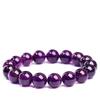 Hongchu Crystal Natural Uruguayan Amethyst Loose Beads Deep purple crystal bracelet semi-finished product Beaded bracelet
