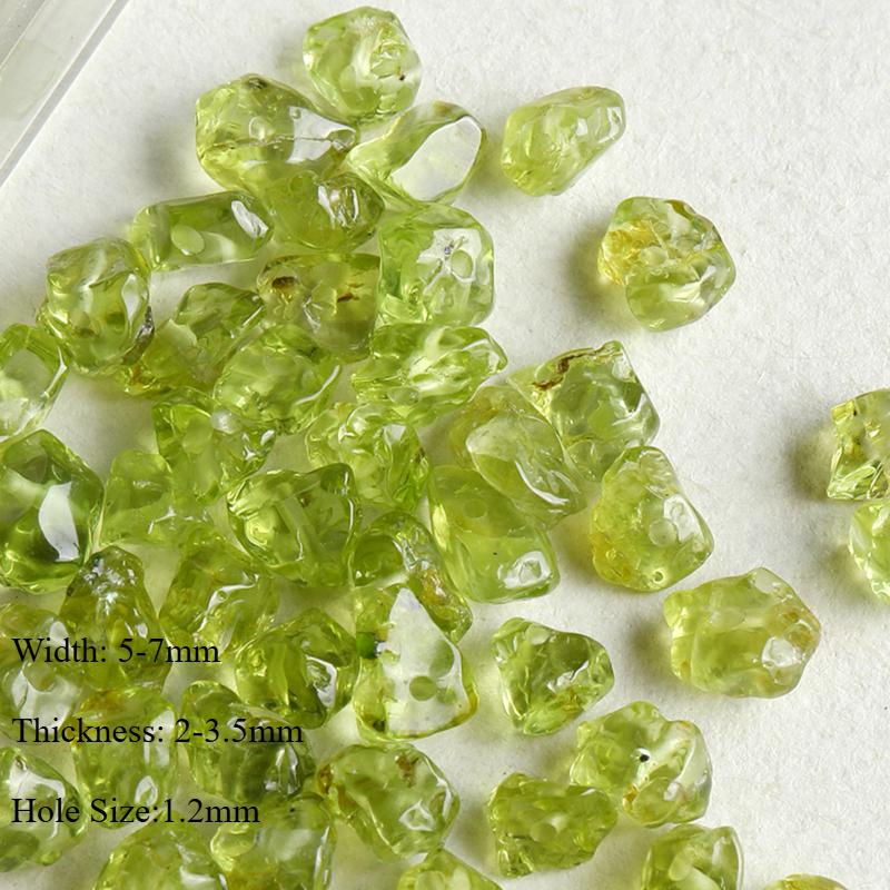 Naturstein citrin akvamarin månesten knuste løse perler diy tilbehørsmaterialer armbånd halskjede perler