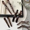 2 Pcs Large Leopard Print Hair Clips  Duckbill Edge Clips Non-Slip Grip for Back Head Styling Women's Fashion Hairpins
