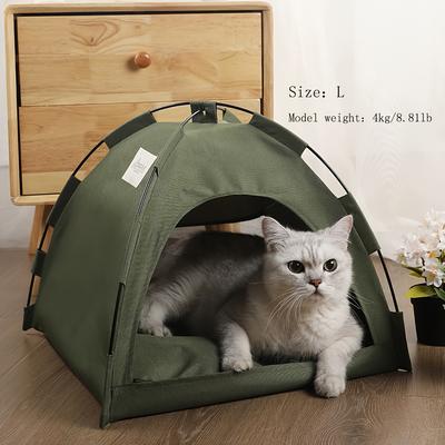 Comfortable Pet Tent, Suitable for Cats and Dogs - Soft and Cozy Sleeping Nest, Pure Color Design, Perfect Christmas Gift.
