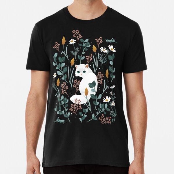 

Cat in the meadow pattern 2 S to 5XL Made in the AU/USA T-Shirt 4XL