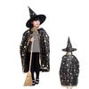 Cute and Popular Halloween Cape for Kids, Suitable for Magician and Witch Costumes, Suitable for Girls and Boys, Perfect for Parties, Events, and