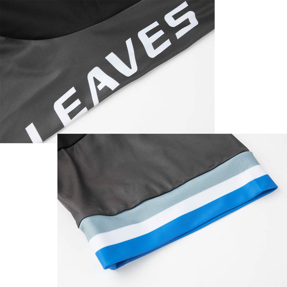 Wisdom Leaves Cycling Bib Pants, 4-Length, Quick-Drying, Breathable, Blue, Size M