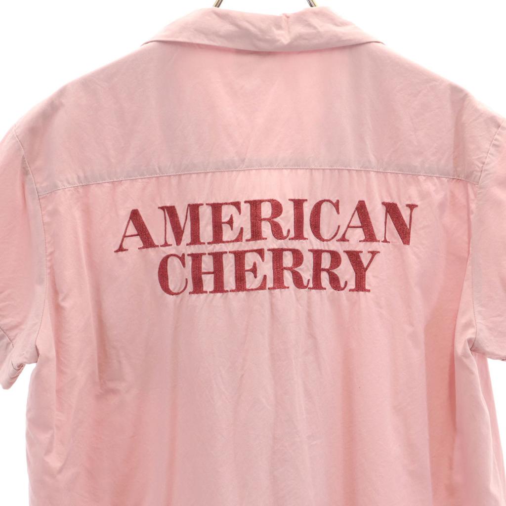 gelato pique Short Sleeve Diner Open Collar Shirt F Pink Women Used
