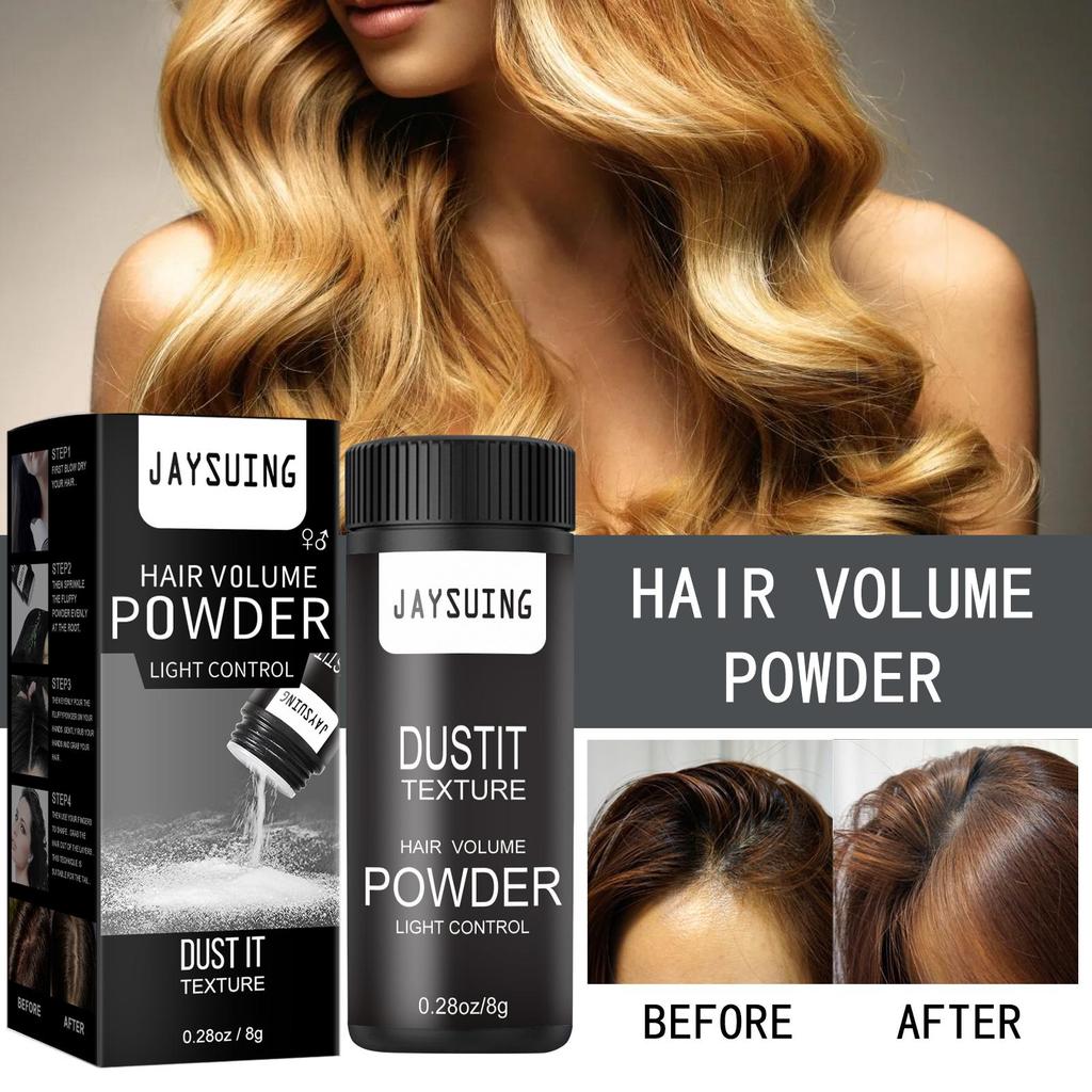 Jaysuing Volumizing Hair Powder for Men and Women Long-lasting and Natural-looking Hairstyl Air Fluffy Greasy Hair Quick Dry