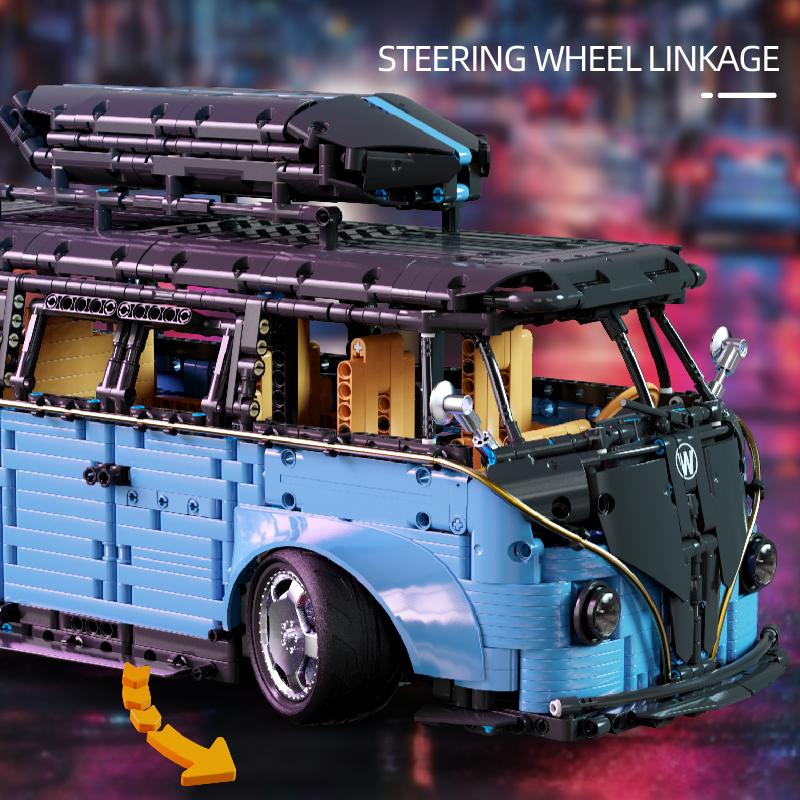 Bus Building Blocks City Bus Car Model Building Blocks Desktop Decoration Ornaments Children Educational Toys Gifts