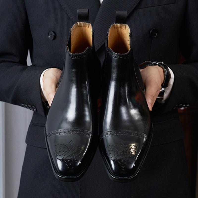 Vintage Mens High Top Business Shoes