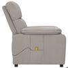 Fauteuil de massage - MAISON EXCLUSIVE - Taupe Tissu - 6 points vibration - 3 positions inclinable - Alim USB 5V
