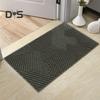 Door Mat Removes Dirt Recycled Anti-Slip Base Cuttable Geometric Pattern Indoor/Outdoor Use Entrance Rug for Kitchen Garage