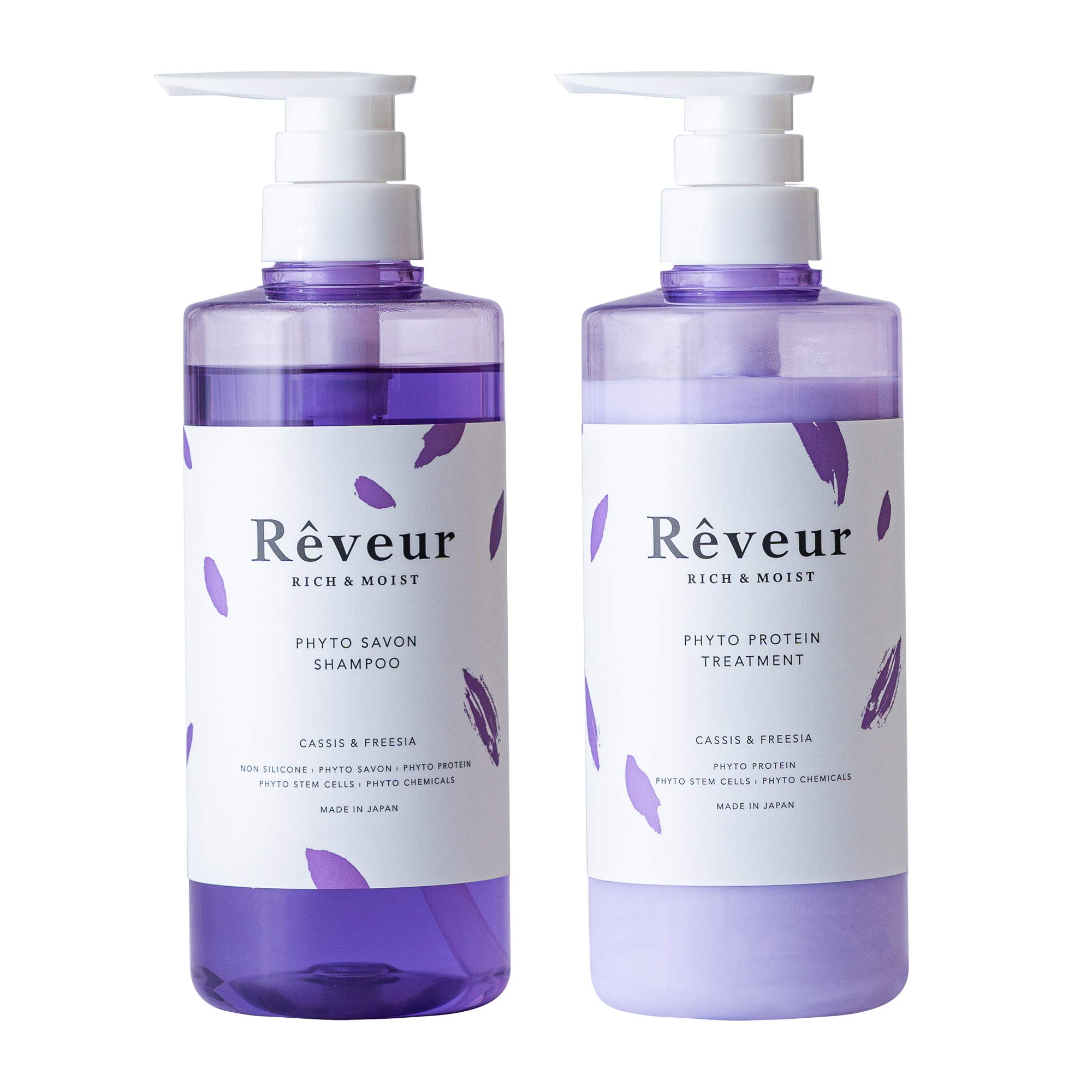 

Rich Moist Shampoo and Treatment Cassis 500ml Rêveur & Set, & Freesia, (x 2) фиолетовый