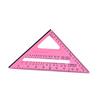 Carpentry Triangle Ruler, Metric and Imperial Scribing Carpenter Marking Tool,Measuring Square Tool for Industrial Carpenter Building, Pink