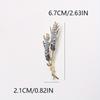 High-end Delicate Small Crystal Wheat Ear Brooch High-end Suit Coat Clothing Corsage