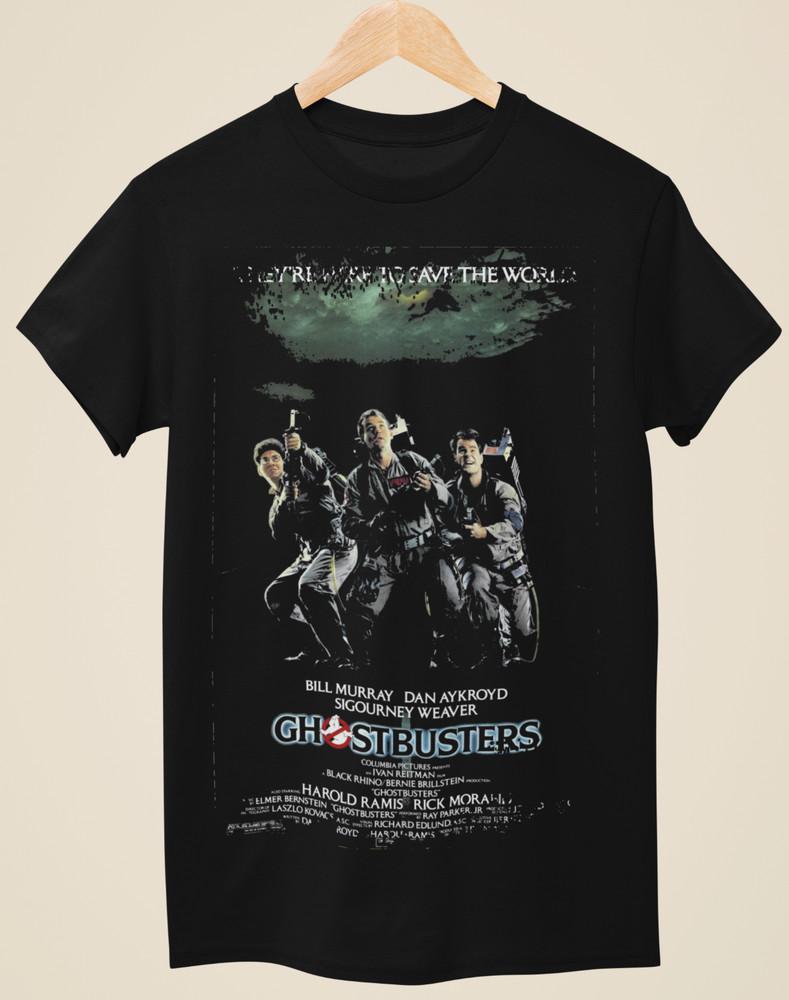 Ghostbusters - Movie Poster Inspired Unisex Black T-Shirt Unisex T-Shirt XXXL