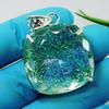 104.20 Ct Monarch Fire Opal Doublet 925 Silver Pendant Natural Gemstone