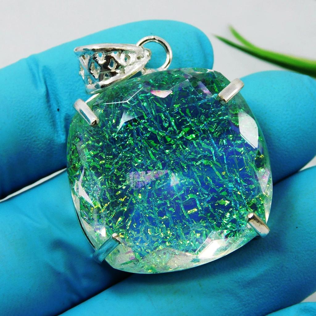 104.20 Ct Monarch Fire Opal Doublet 925 Silver Pendant Natural Gemstone