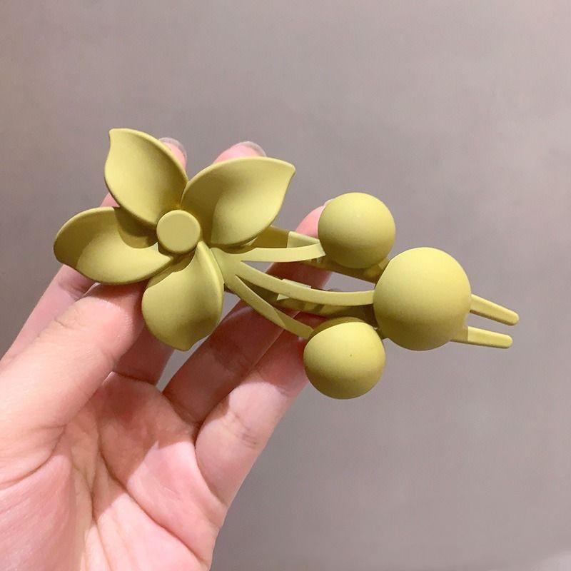 Büyük Çift Kelebek Saç Klipleri Kadın Mizaç Zarif Arka Kafa At Kuyruğu Klip Firkete Buzlu Ördek Gagası Klip