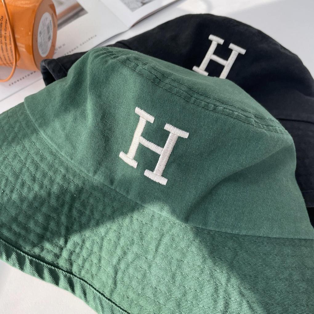 Men's and Women's Daily Bucket Hat Washed H Bucket Hat