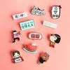 10pcs Badge Cartoon Badge Soft Mood Bag Accessories Cute Acrylic Brooch Ornaments