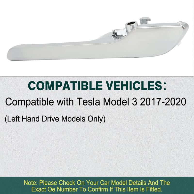 Silver Car Front Rear Left Right Exterior Door Handle for Tesla Model 3 2017 2018 108183200H 108183100H