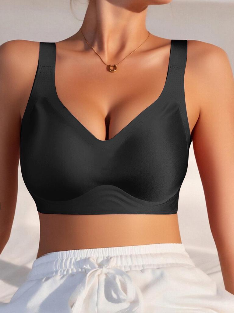 Silk Plus Size Seamless Women's Bra - Minimizes Large Bust