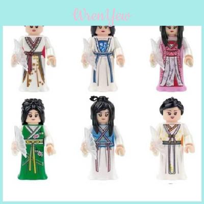Girls Hanfu Chinese Elements Plastic Construction Toy For Children And Toddler Learning