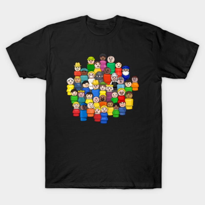 

Fisher Price Little People Unite T-Shirt New Spring/Summer Arrivals Regular Fit Casual Streetwear Men Women S разноцветный