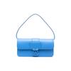 Box-Trot Einfarbig Verstellbarer Schultergurt Logo-Anhänger Magnetverschluss Kalbsleder Baguette Schulter Crossbody-Tasche Mittel 10214HBW487