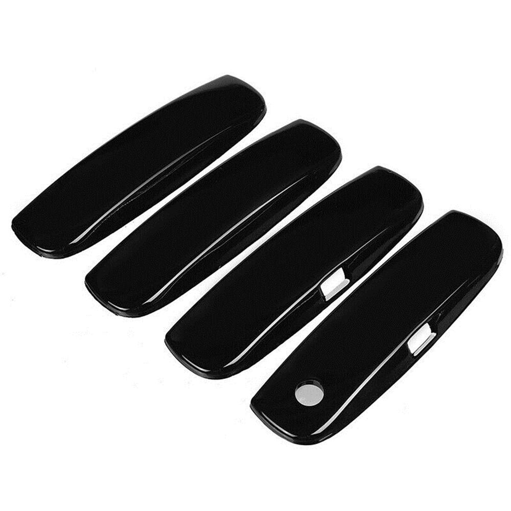 Gloss Black Door Handle Covers Cap Decor Cover Trim For Dodge Charger 2011-2021