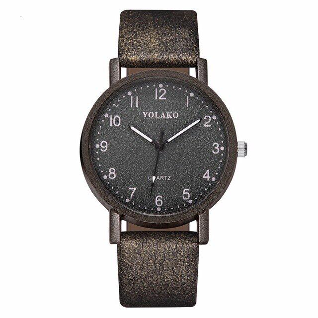 Arabic Numeral Wristwatches for Women, Luxury Casual Leather and Quartz Watches Watch for Dropshipping