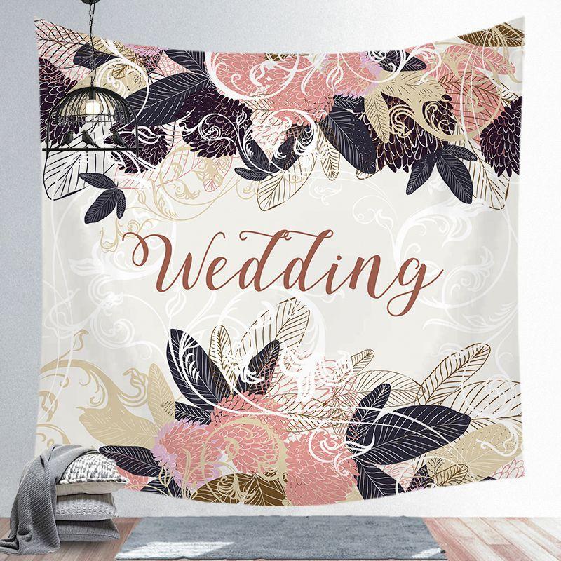 Modern Nordic Polyester Tapestry Tropical Plants Wall Hanging Decor Hot Bohemian Tapestry For Bedroom Dorm Living Room Wall Art