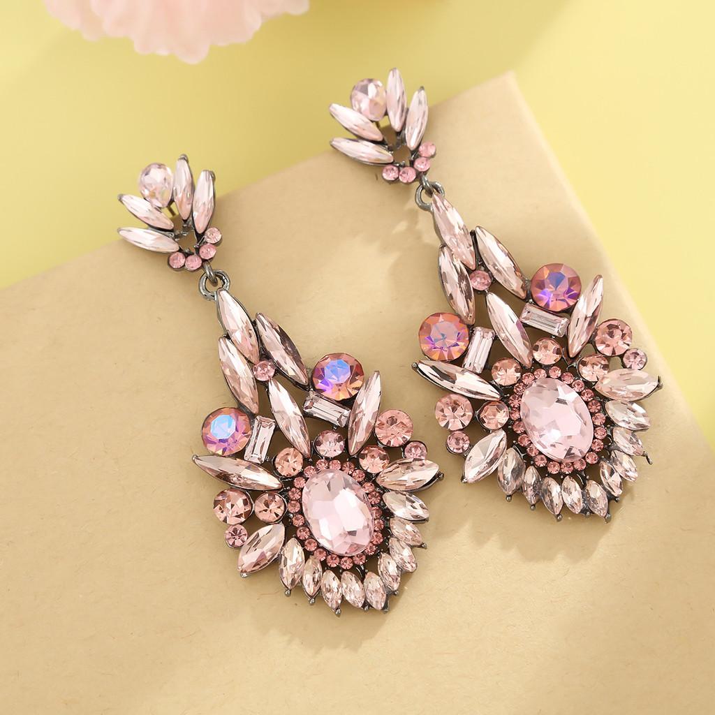 Geometric Alloy Drop Earrings For Women Fashion Statement Party Jewelry