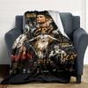 Ronaldos Legacy Lights bedruckte Flanelldecke, atmungsaktiv und warm, ein stilvolles Geschenk für Zuhause, geeignet für den Gebrauch zu Hause, im Büro und als Tagesdecke. 0713a5