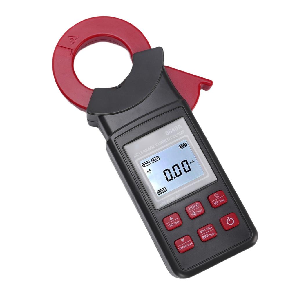 AC Leckstromzange 0mA 300A ETCR6640A Ø 40mm Großer Durchmesser Reststrom Harmonische Detektion