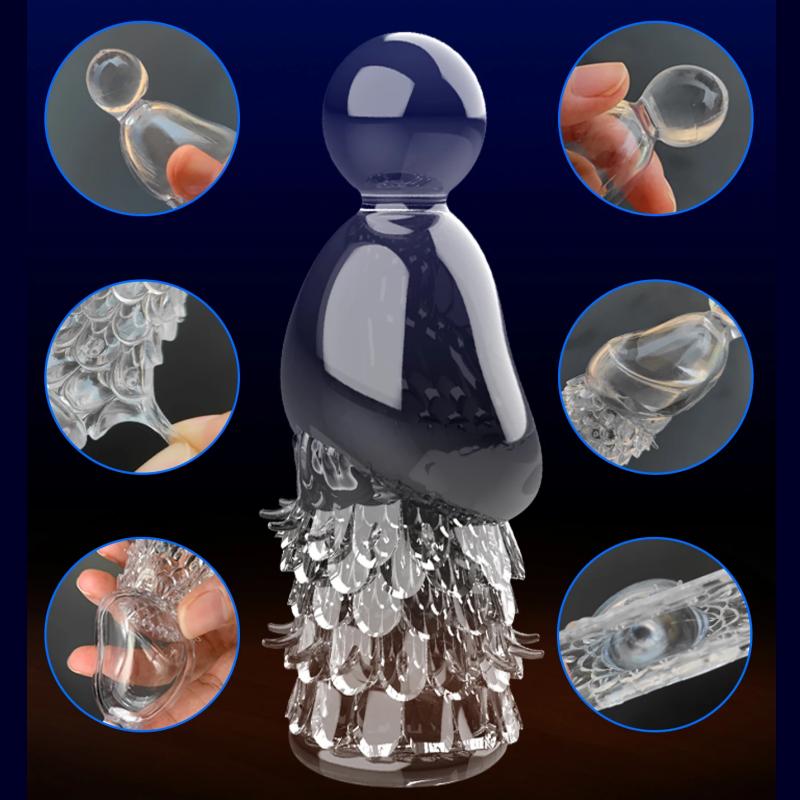 Delayed Ejaculation Adult Sexual Products Desensitized Particles, Glans Covering, Penis Enlargement and Thickening 2 Pcs