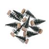 10Pcs Small Artificial Christmas Tree 5Cm Snow Covered Pine Simulation Decor for Holiday Party Centerpiece Tabletop Winter Scene