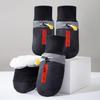 Non-Slip Dog Boots Large Breeds 4 Pcs Set All Season Outdoor Paw Protection Black